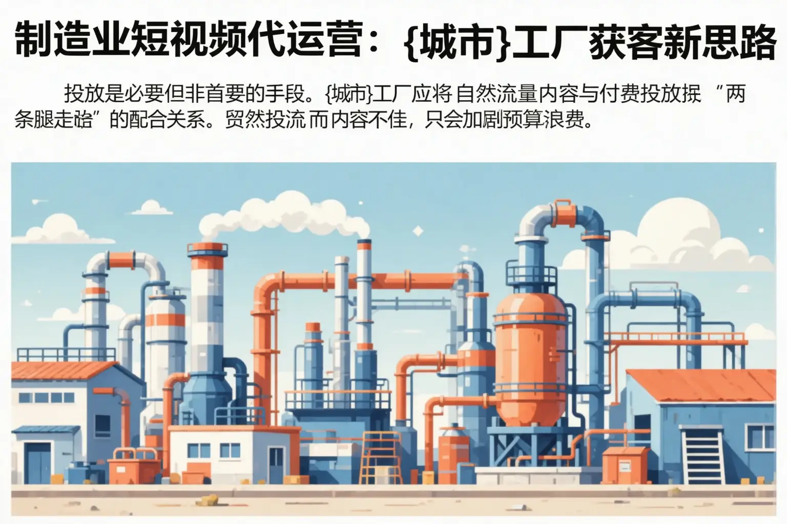 制造业短视频代运营:新洲工厂获客新思路